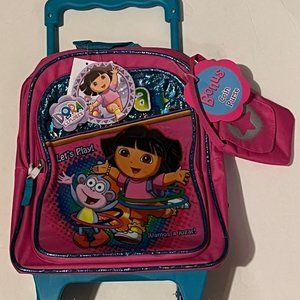 - BRAND NEW DORA THE EXPLORER ROLLING BACKPACK